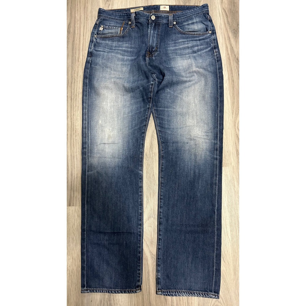 AG Adriano Goldschmied The Graduate Tailored Leg Mens Jeans 34 Medium Wash USA‎